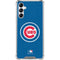 MLB Chicago Cubs - Solid Distressed Galaxy A15 5G Clear Case