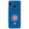 MLB Chicago Cubs - Solid Distressed Galaxy A20 Clear Case