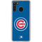 MLB Chicago Cubs - Solid Distressed Galaxy A21 Clear Case