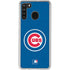 MLB Chicago Cubs - Solid Distressed Galaxy A21 Clear Case