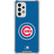 MLB Chicago Cubs - Solid Distressed Galaxy A53 5G Clear Case