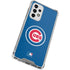 MLB Chicago Cubs - Solid Distressed Galaxy A53 5G Clear Case