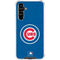 MLB Chicago Cubs - Solid Distressed Galaxy A54 5G Clear Case