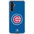 MLB Chicago Cubs - Solid Distressed Galaxy A54 5G Clear Case