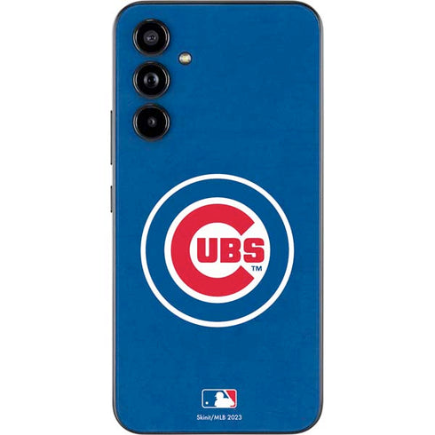 MLB Chicago Cubs - Solid Distressed Galaxy A54 5G Skin