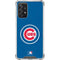 MLB Chicago Cubs - Solid Distressed Galaxy A72 5G Clear Case