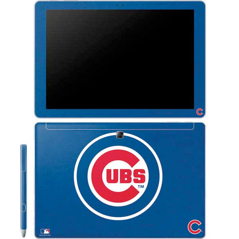 MLB Chicago Cubs - Solid Distressed Galaxy Book 12in Skin