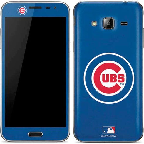 MLB Chicago Cubs - Solid Distressed Galaxy J3 Skin