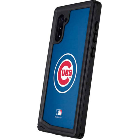 MLB Chicago Cubs - Solid Distressed Galaxy Note 10 Waterproof Case