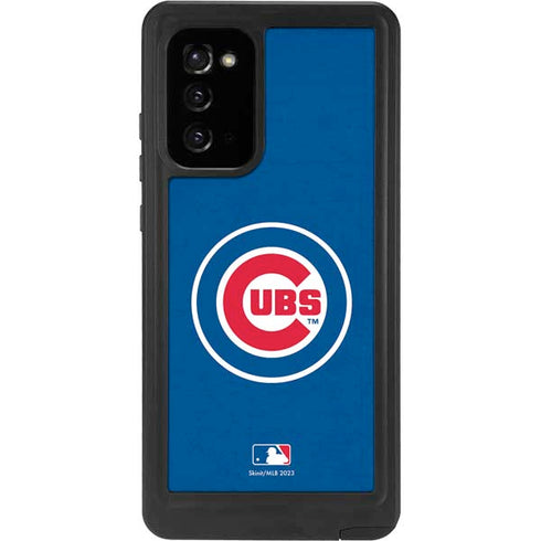 MLB Chicago Cubs - Solid Distressed Galaxy Note20 5G Waterproof Case
