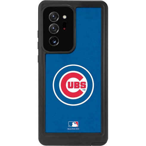 MLB Chicago Cubs - Solid Distressed Galaxy Note20 Ultra 5G Waterproof Case