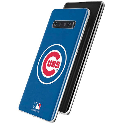 MLB Chicago Cubs - Solid Distressed Galaxy S10 Skin