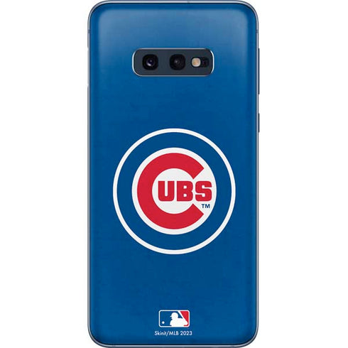 MLB Chicago Cubs - Solid Distressed Galaxy S10e Skin