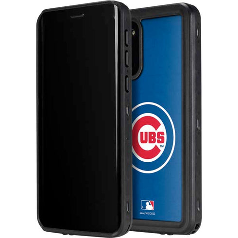 MLB Chicago Cubs - Solid Distressed Galaxy S20 Plus Waterproof Case