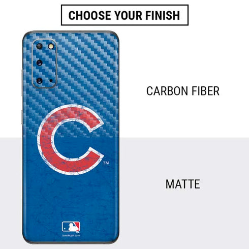 MLB Chicago Cubs - Solid Distressed Galaxy S20 Skin