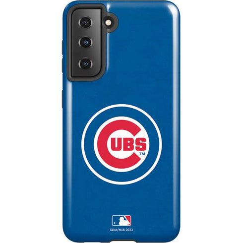 MLB Chicago Cubs - Solid Distressed Galaxy S21 5G Pro Case