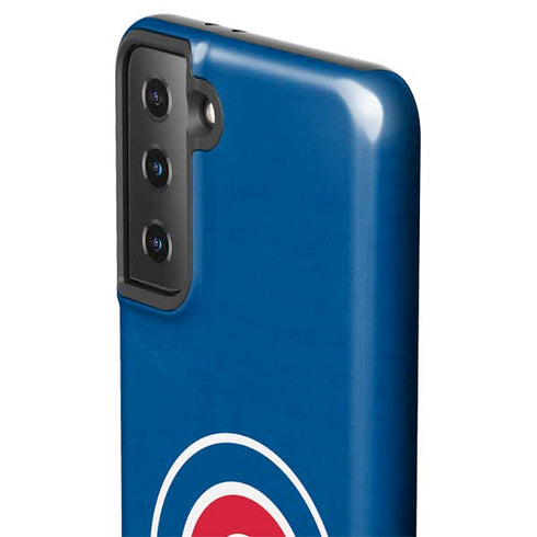 MLB Chicago Cubs - Solid Distressed Galaxy S21 FE Pro Case
