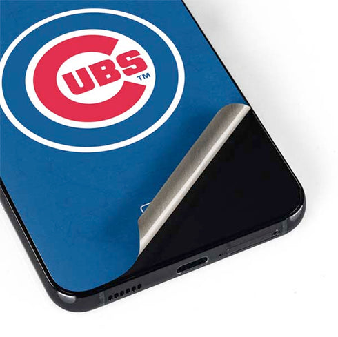 MLB Chicago Cubs - Solid Distressed Galaxy S22 Skin