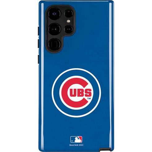 MLB Chicago Cubs - Solid Distressed Galaxy S22 Ultra Pro Case
