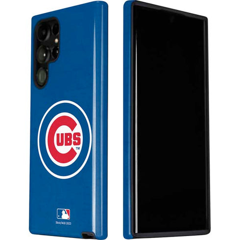 MLB Chicago Cubs - Solid Distressed Galaxy S22 Ultra Pro Case