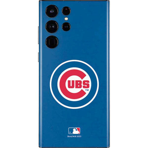 MLB Chicago Cubs - Solid Distressed Galaxy S22 Ultra Skin