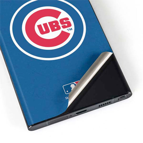 MLB Chicago Cubs - Solid Distressed Galaxy S22 Ultra Skin