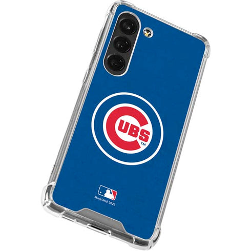 MLB Chicago Cubs - Solid Distressed Galaxy S23 Clear Case