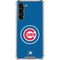 MLB Chicago Cubs - Solid Distressed Galaxy S23 Plus Clear Case