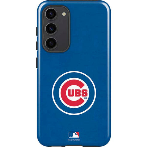MLB Chicago Cubs - Solid Distressed Galaxy S23 Plus Pro Case