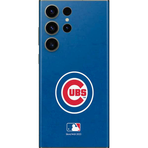 MLB Chicago Cubs - Solid Distressed Galaxy S23 Ultra Skin