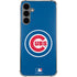 MLB Chicago Cubs - Solid Distressed Galaxy S24 Plus Clear Case