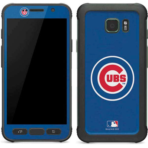 MLB Chicago Cubs - Solid Distressed Galaxy S7 Active Skin