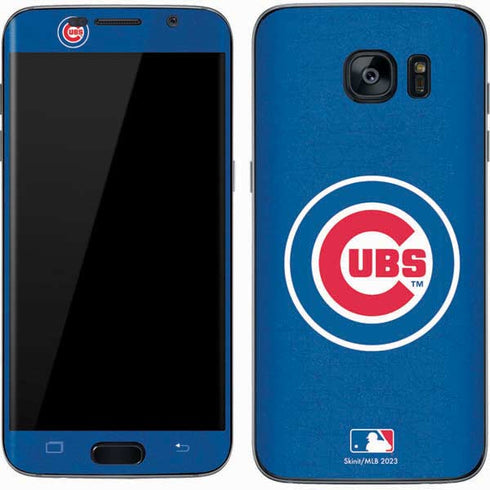 MLB Chicago Cubs - Solid Distressed Galaxy S7 Skin
