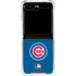 MLB Chicago Cubs - Solid Distressed Galaxy Z Flip5 5G Clear Case