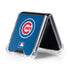 MLB Chicago Cubs - Solid Distressed Galaxy Z Flip5 5G Clear Case