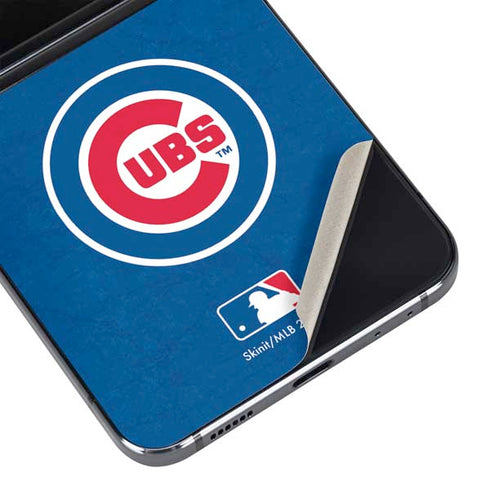 MLB Chicago Cubs - Solid Distressed Galaxy Z Flip5 5G Skin