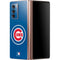 MLB Chicago Cubs - Solid Distressed Galaxy Z Fold2 5G Skin