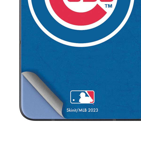 MLB Chicago Cubs - Solid Distressed Galaxy Z Fold5 5G Skin