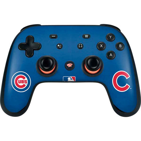 MLB Chicago Cubs - Solid Distressed Google Stadia Controller Skin