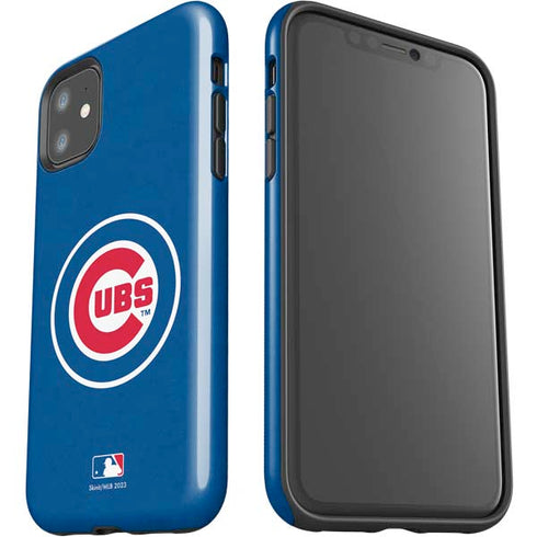 MLB Chicago Cubs - Solid Distressed iPhone 11 Impact Case