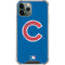 MLB Chicago Cubs - Solid Distressed iPhone 11 Pro Max Clear Case