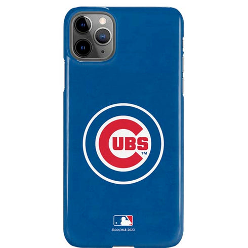 MLB Chicago Cubs - Solid Distressed iPhone 11 Pro Max Lite Case
