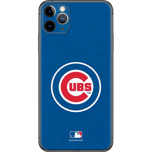 MLB Chicago Cubs - Solid Distressed iPhone 11 Pro Max Skin