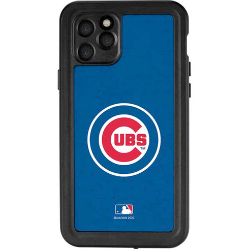 MLB Chicago Cubs - Solid Distressed iPhone 11 Pro Waterproof Case