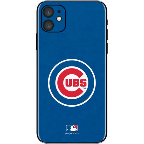 MLB Chicago Cubs - Solid Distressed iPhone 11 Skin