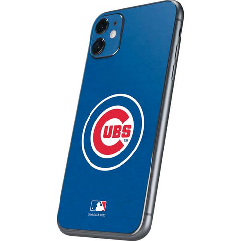 MLB Chicago Cubs - Solid Distressed iPhone 11 Skin