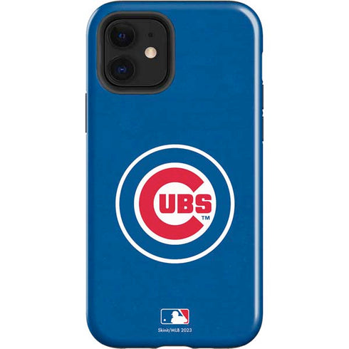 MLB Chicago Cubs - Solid Distressed iPhone 12 Impact Case