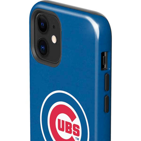 MLB Chicago Cubs - Solid Distressed iPhone 12 Impact Case