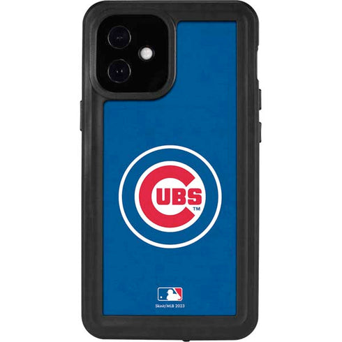 MLB Chicago Cubs - Solid Distressed iPhone 12 Mini Waterproof Case