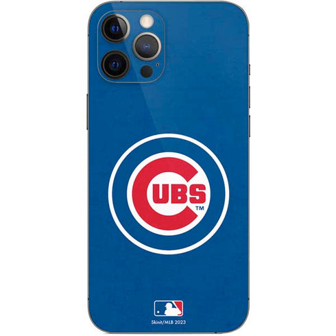 MLB Chicago Cubs - Solid Distressed iPhone 12 Pro Max Skin